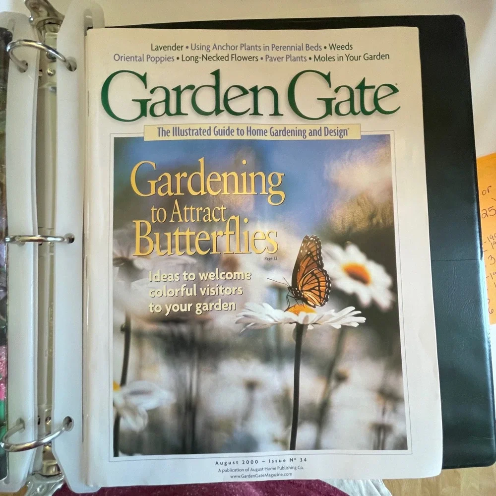 Garden Gate Magazine Collection Issues 31-36 with Binder and Index Green